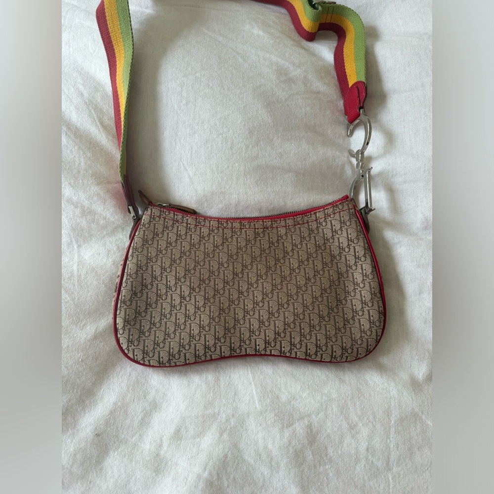 VINTAGE DIOR RASTA DOUBLE SADDLE BAG - Picture 9 of 10